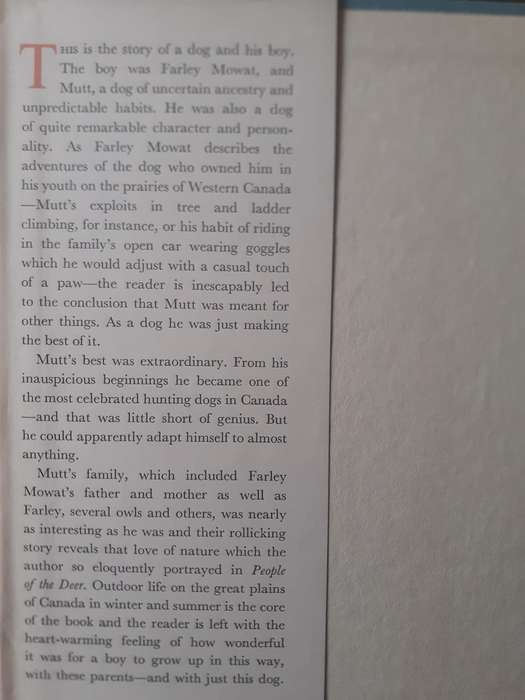 The Dog Who Wouldn't Be ~ Farley Mowat