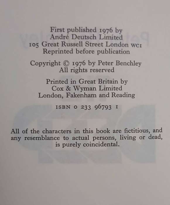 The Deep ~ Peter Benchley (1976 First Edition)