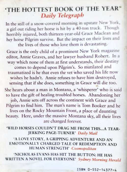 The Horse Whisperer ~ Nicholas Evans