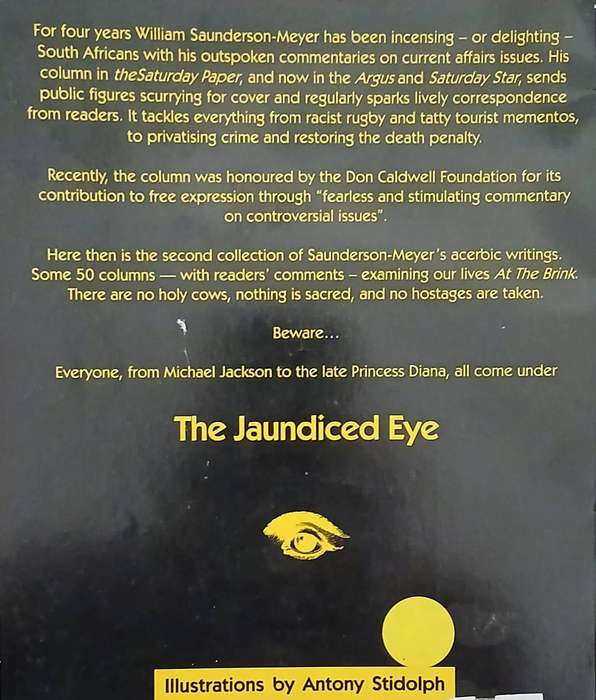 The Jaundiced Eye - At the Brink ~ William Saunderson-Meyer