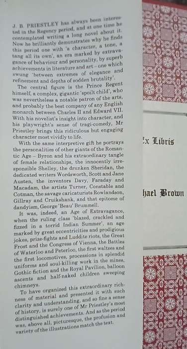 The Prince of Pleasure and his Regency ~ J B Priestley