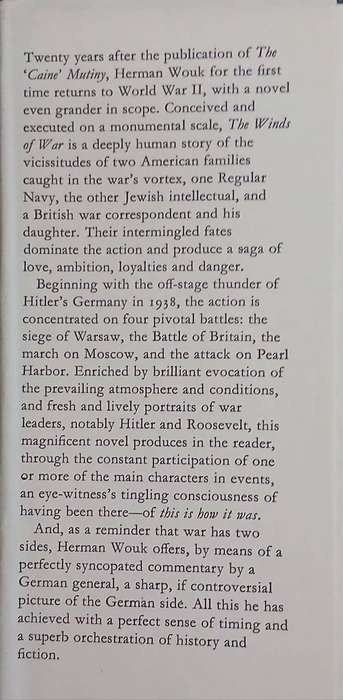 The Winds of War ~ Herman Wouk