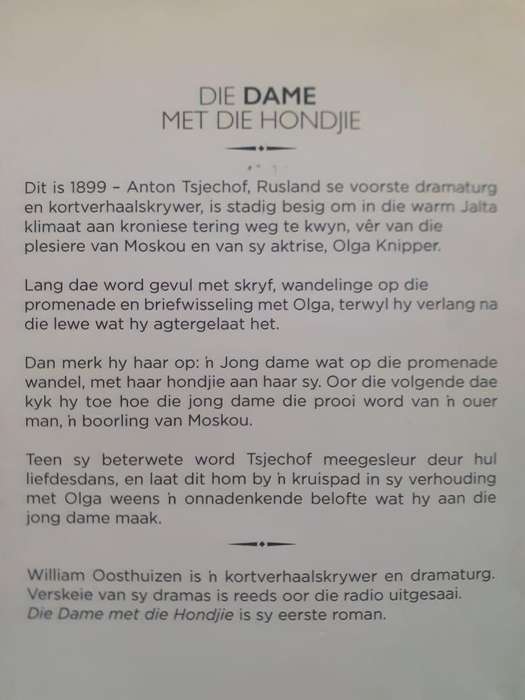 Die Dame met die Hondjie ~ William Oosthuizen