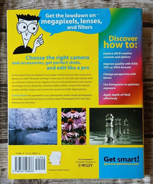 Digital SLR Cameras & Photography for Dummies ~ David D Busch