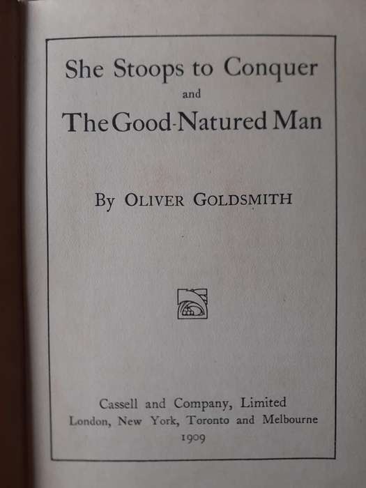 She Stoops to Conquer / The Good-Natured Man ~ Oliver Goldsmith