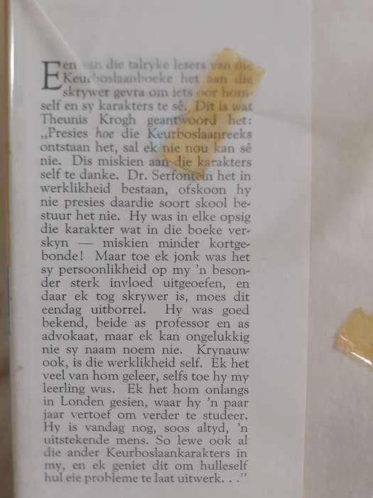 Jong Dr. Serfontein ~ Theunis Krogh