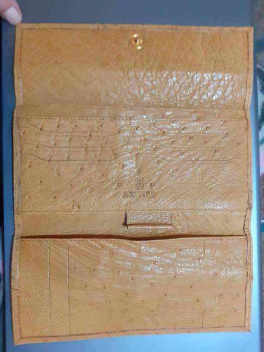 Genuine Ostrich Leather Purse by Busby