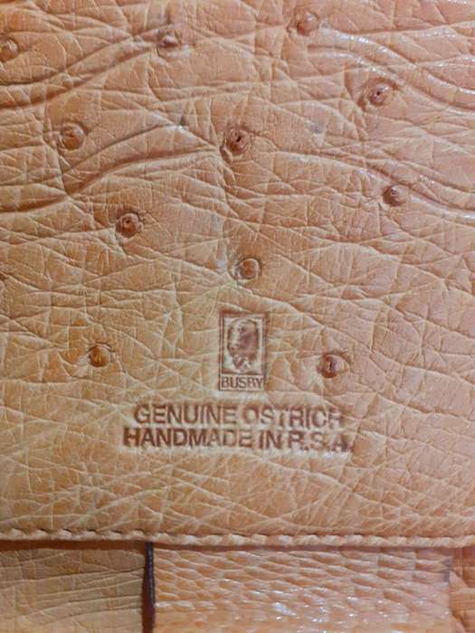 Genuine Ostrich Leather Purse by Busby