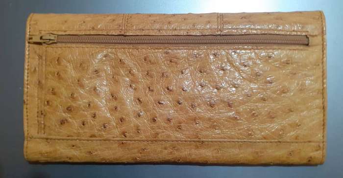 Genuine Ostrich Leather Purse by Busby