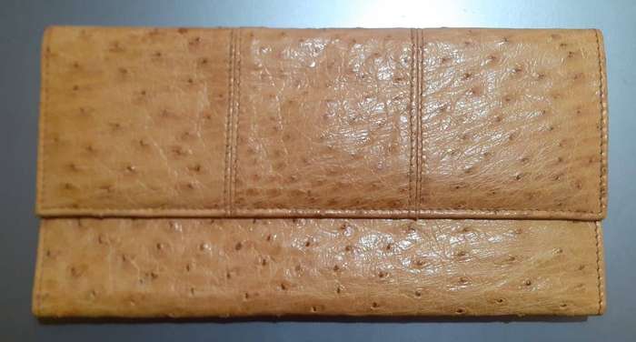 Genuine Ostrich Leather Purse by Busby