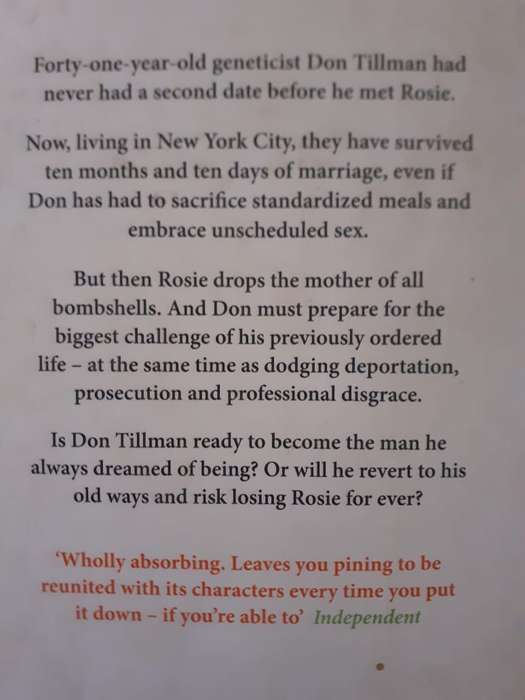 The Rosie Effect ~ Graeme Simsion
