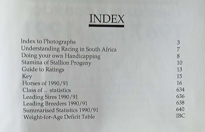 Racing Record 1991 Annual ~ A RACEFORM PUBLICATION