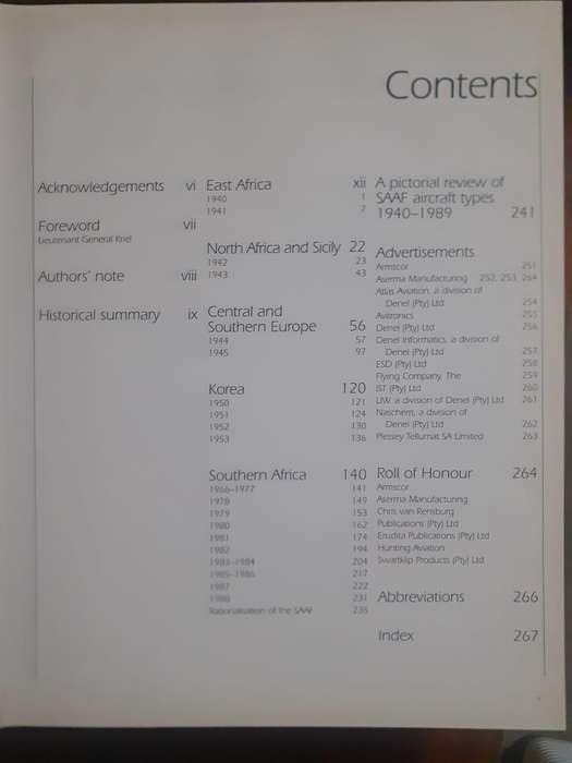 The South African Air Force at War ~ Martin Louw / Stefaan Bouwer