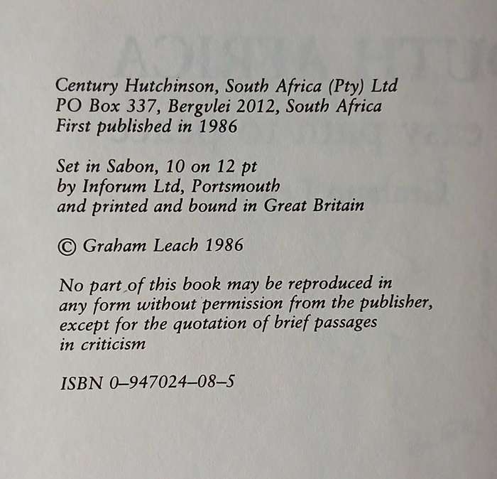South Africa ~ Graham Leach