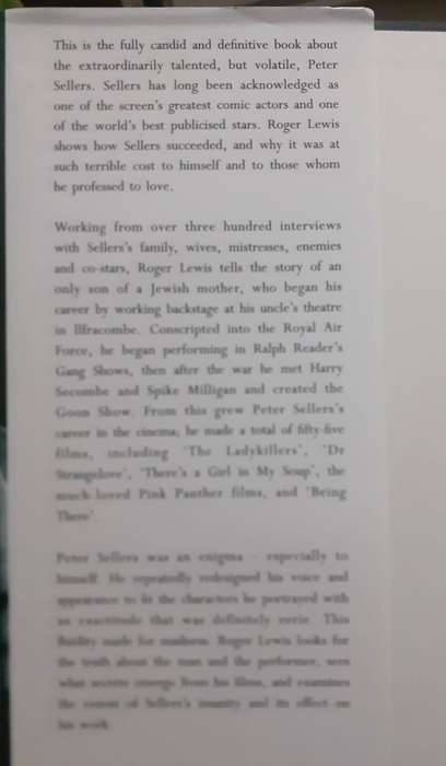 The Life and Death of Peter Sellers ~ Roger Lewis