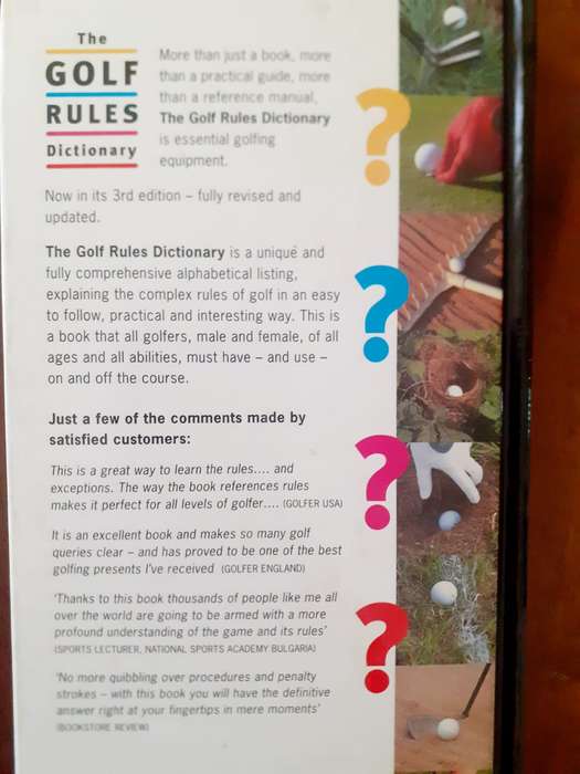The Golf Rules Dictionary ~ Hadyn Rutter
