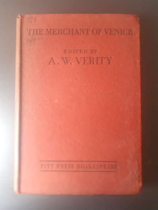 The Merchant of Venice ~ edited by A W Verity - Pitt Press Shakespeare