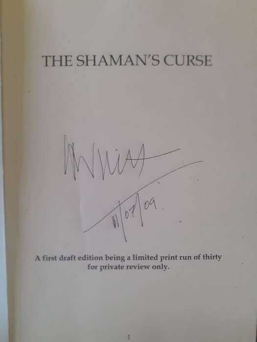 (signed) The Shamans Curse ~ Brian Wright