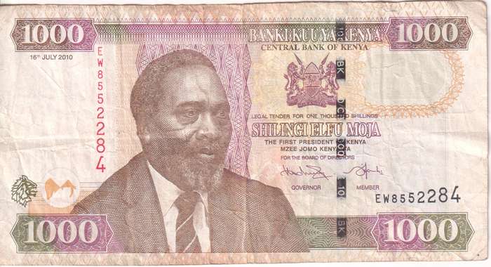 KENYA 1000 SHILLINGS 2010 P51e VF