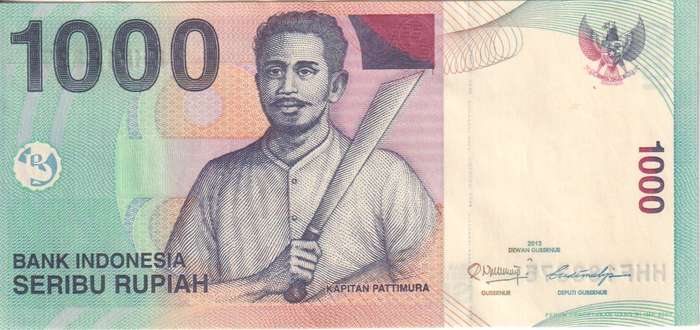 INDONESIA 1000 RUPIAH 2013 P141 VF