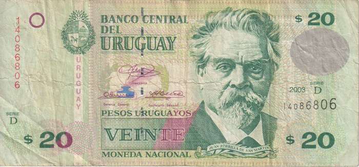 Uruguay 20 Peso 2003 - P83  VF