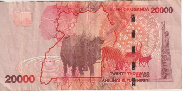 Uganda 20,000 Shillings 2019 P53 VF