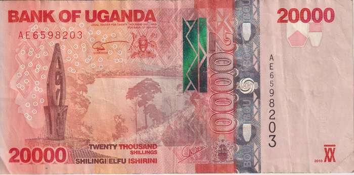Uganda 20,000 Shillings 2019 P53 VF