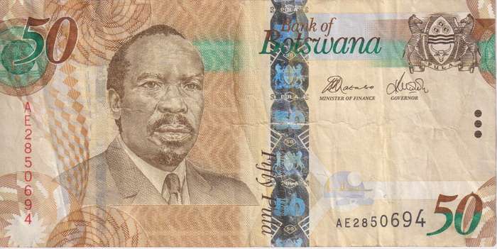 BOTSWANA - 50 PULA 2000 P22  VF