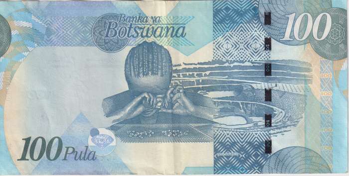 BOTSWANA  100 PULA 2012  P33 VF