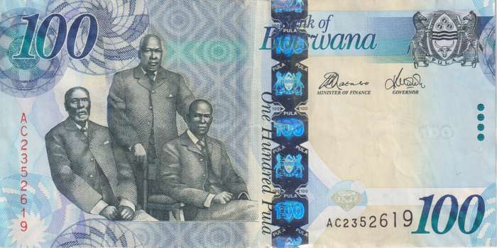 BOTSWANA  100 PULA 2012  P33 VF