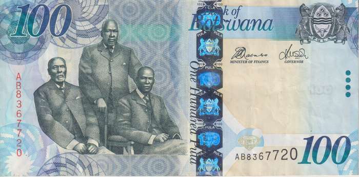 BOTSWANA  100 PULA 2012  P33 VF