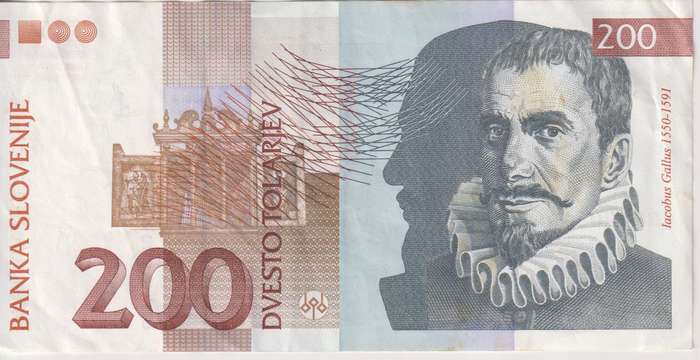 SLOVENIA 200 TOLARJEV P15b 1997 VF