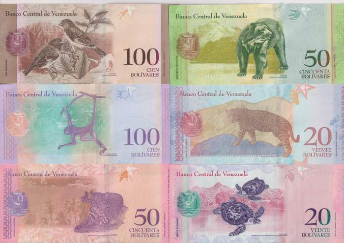 21 PIECES SET - Venezuela 2-100,000 Bolivar Fuerte & 2-500 Soberano , 2007-2018, P-88-108, ALL UNC