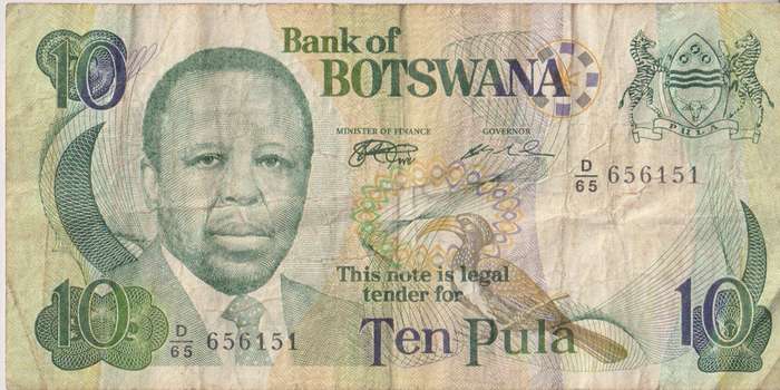 Botswana 10 Pula 1999-2000 P20  F