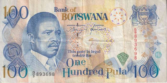 BOTSWANA  100 PULA 1993  P16 VF