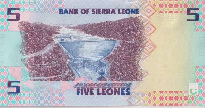 Sierra Leone 5 Leones 2022, P-36, UNC