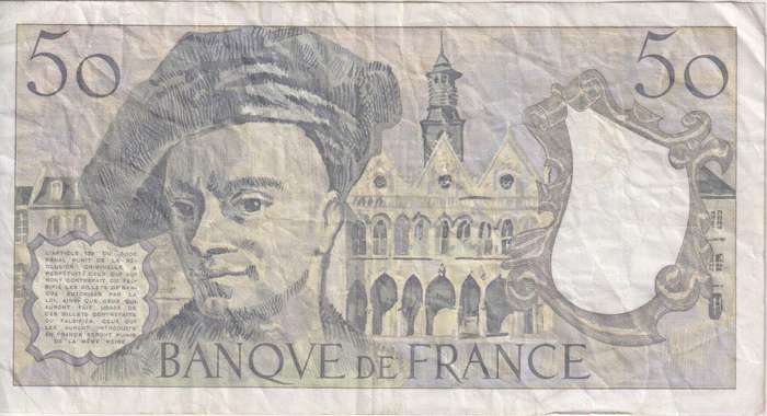 FRANCE 50 FRANCS 1988 P152d VF