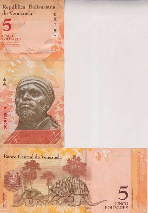 VENEZUELA 5 BOLIVARES SOBERANO 2011 P89e UNC