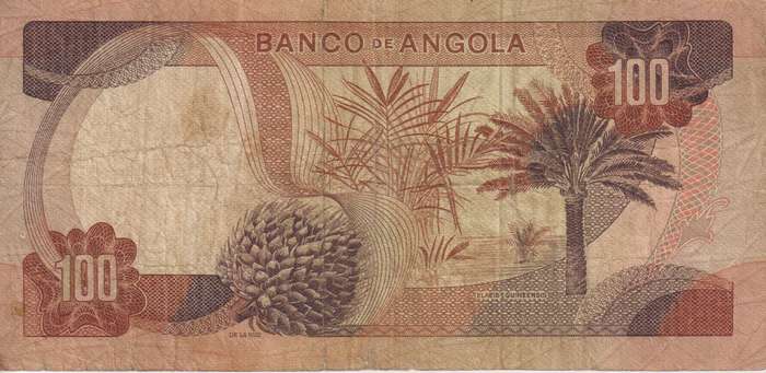 ANGOLA 100 ESCUDOS 1972 P101  VF