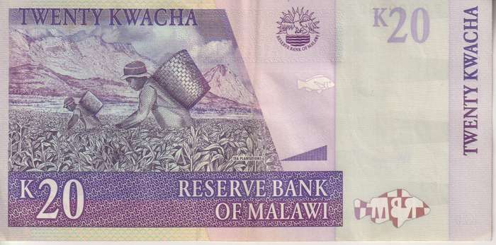 MALAWI 20 Kwacha, 2007, P-52 VF