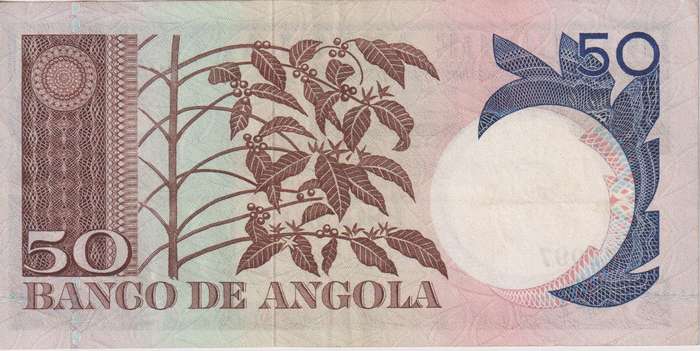 ANGOLA 50 ESCUDOS 1973 P15  XF