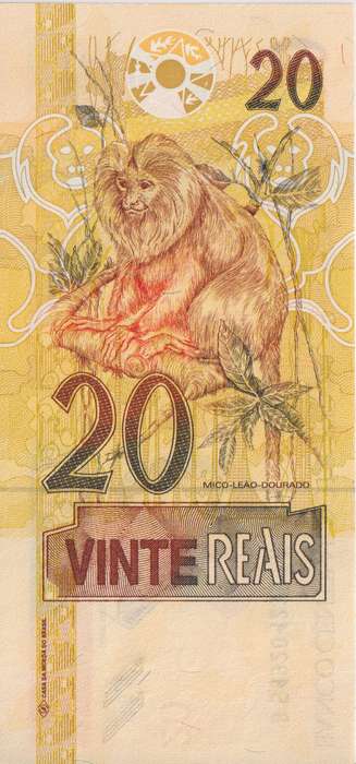 BRAZIL 20 REAIS 2007 P250  A-UNC