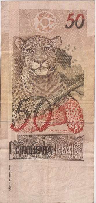 BRAZIL 50 REAIS 1999 P246  VF