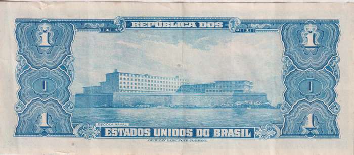 BRAZIL 1  CRUZEIRO 1955 P150 XF