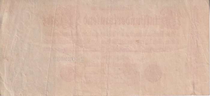 GERMANY 50,000 MARK REICHSBANKNOTE 1923 P92 VF (USED)
