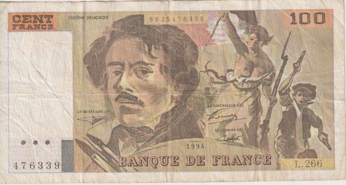 FRANCE 100 FRANCS 1994 P154 F