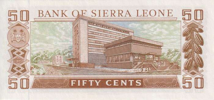 Sierra Leone 50 CENTS 1984  P4 UNC