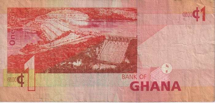 GHANA 1 Cedi 2010 P37 VF
