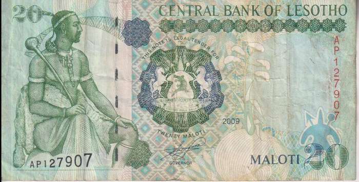 Lesotho 20 Maloti 2009 P16  F