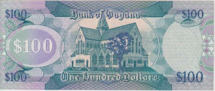 Guyana 100 DOLLARS 2005-2009 p36b UNC